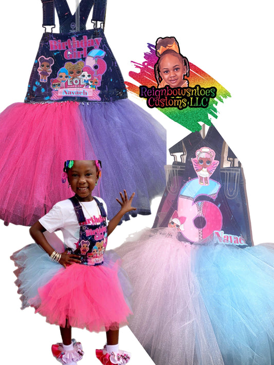 Lol Doll Birthday Girl's Birthday Tutu Outfit, lol Birthday Party, lol surprise Girls Tutu Outfit