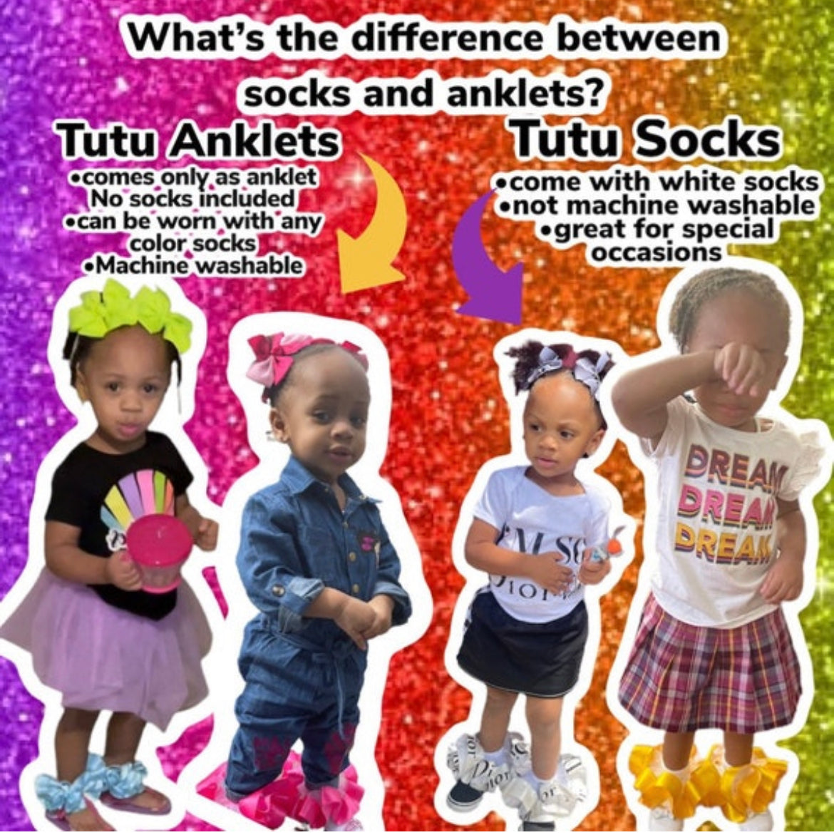 Mardi Gras themed tutu socks | Marci Gras tutuanklets|Mardi Gras themed socks|mardi gras ruffle socks - ReignBowsNtoes