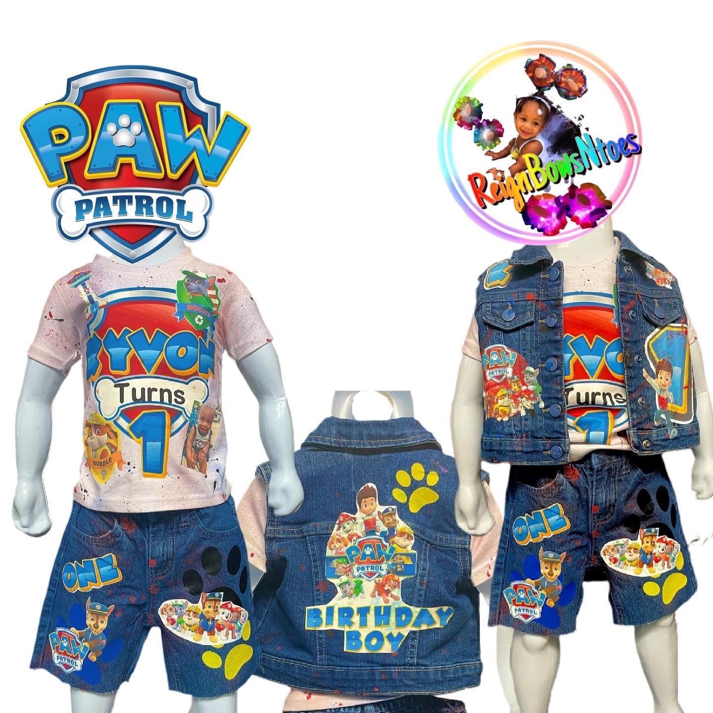 Paw patrol birthday outlet outfit boy