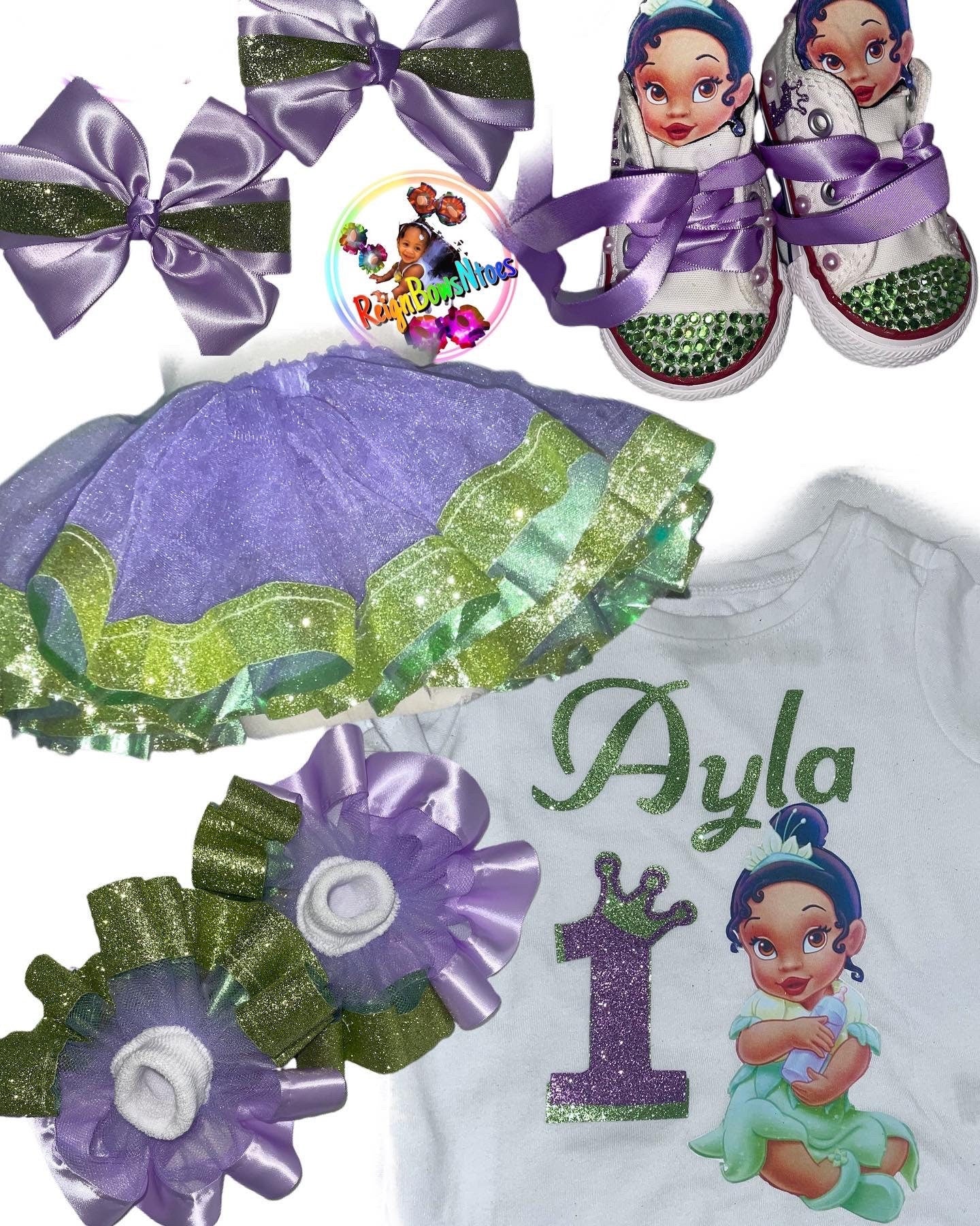 Baby Princess Tiana tutu set – ReignBowsNtoes