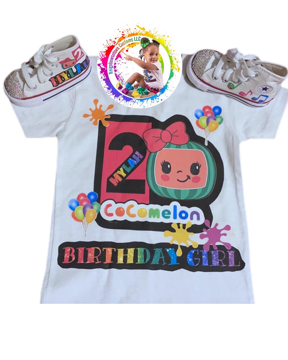 cocomelon outfit- Cocomelon birthday outfit- Cocomelon denim set