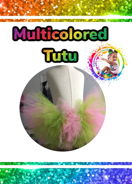 Fluffy Puffy multicolor tutu - ReignBowsNtoes