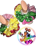 Luxury tutu socks, multicolor polka dot tutusocks - ReignBowsNtoes