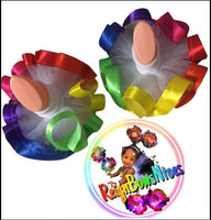 Rainbow socks -tutu socks - ReignBowsNtoes